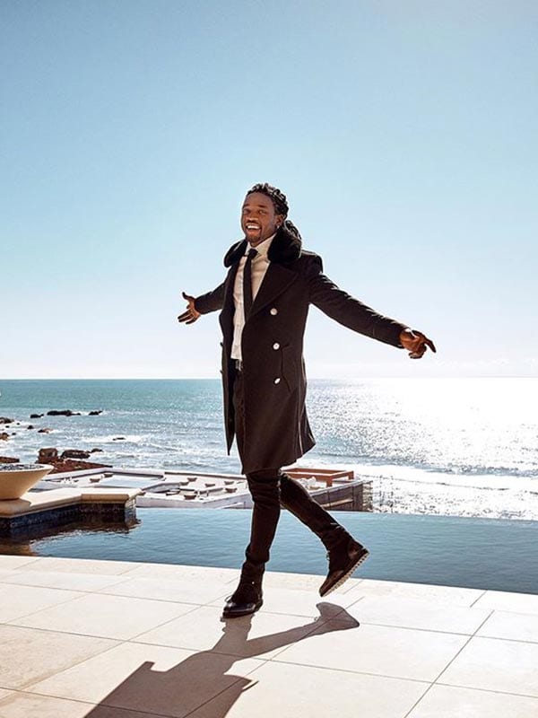 Melvin in a Suit by the Beach
